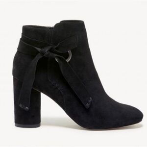Sole Society Zella Black Suede Knotted Bootie 11